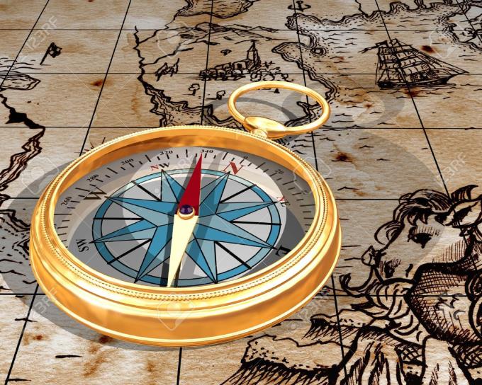 3496557-illustration-of-a-golden-compass-on-an-antique-map