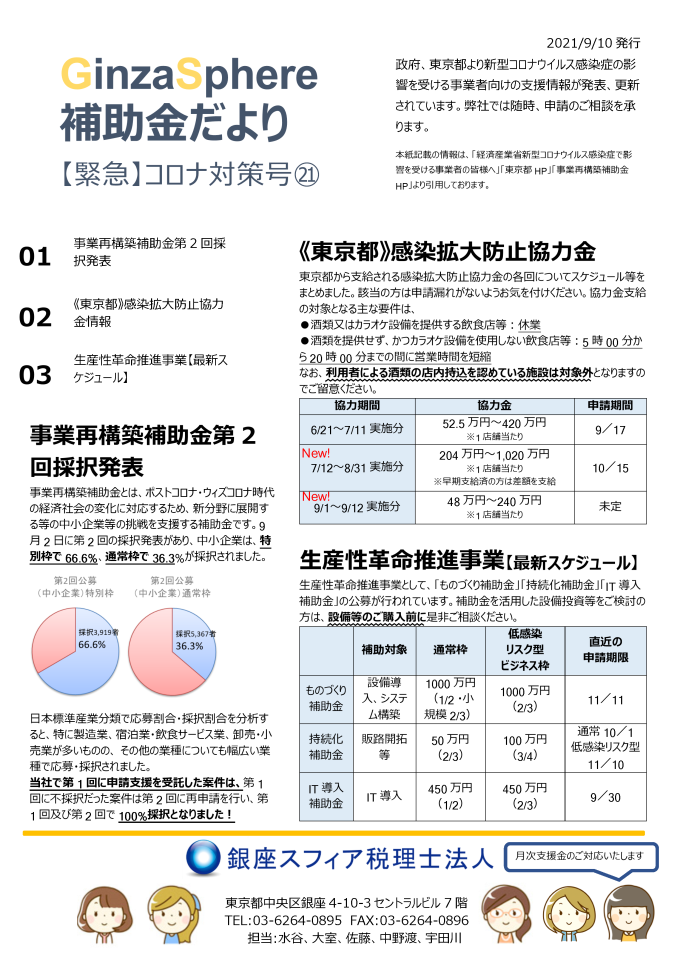 補助金だより202109臨時㉑