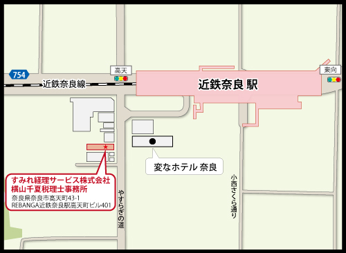 地図画像_すみれ経理サービス株式会社（横山千夏税理士事務所）