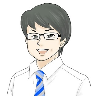 ①植下先生 似顔絵 ﾄﾘﾐﾝｸﾞ